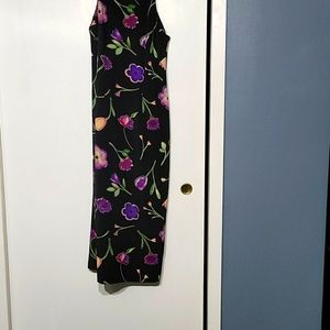 Black floral maxi dress